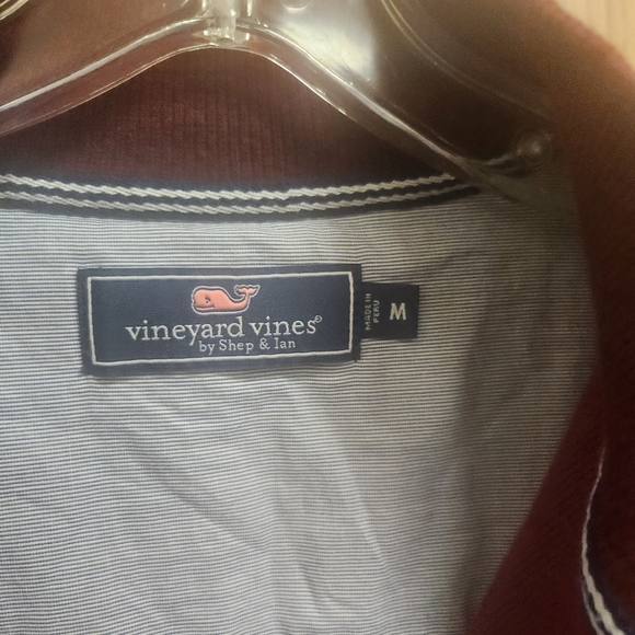 Vineyard Vines Men’s Cotton Mock Neck Long Sleeve Half Zip Sweater Size M - Picture 6 of 6